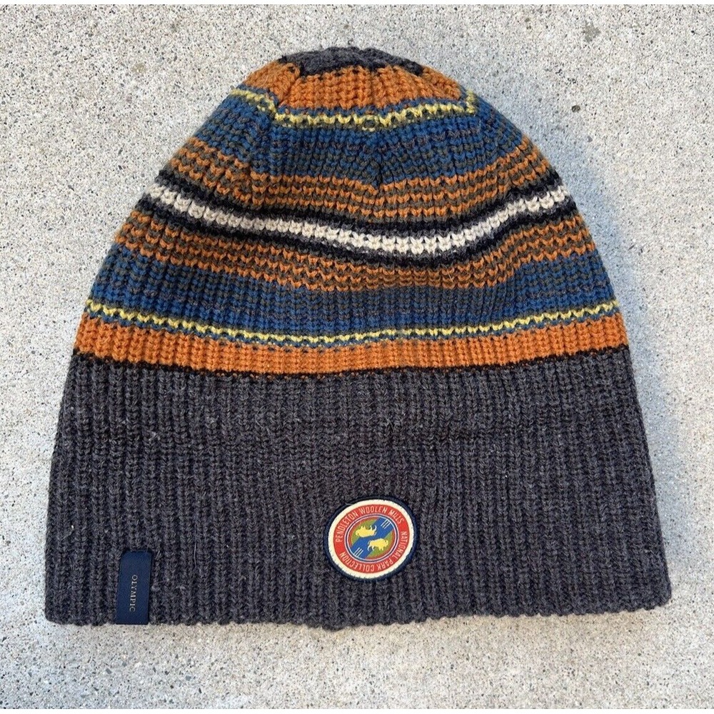 Pendleton Woolen Mills Beanie Multicolor One Size Acrylic Foldable Outdoor OR